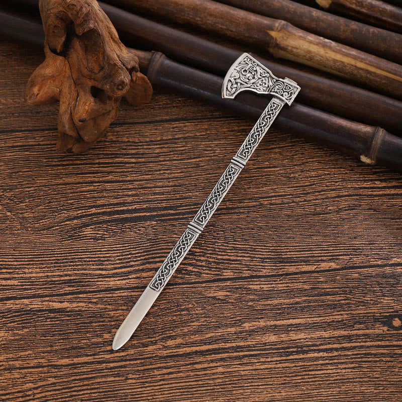 WorldNorse Carved Viking Axe Hairpin - image 9