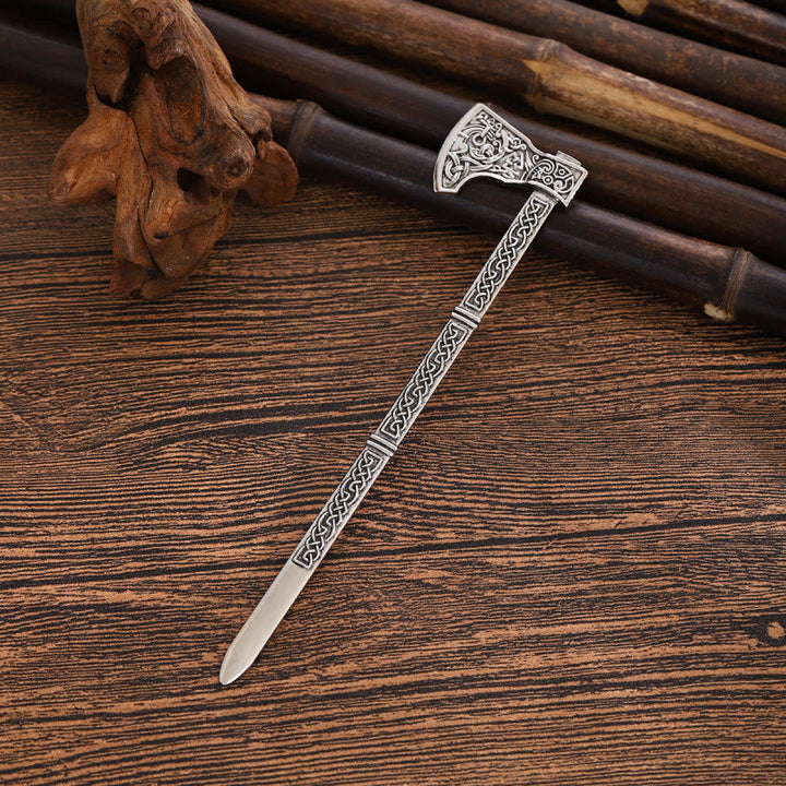 WorldNorse Carved Viking Axe Hairpin - image 9