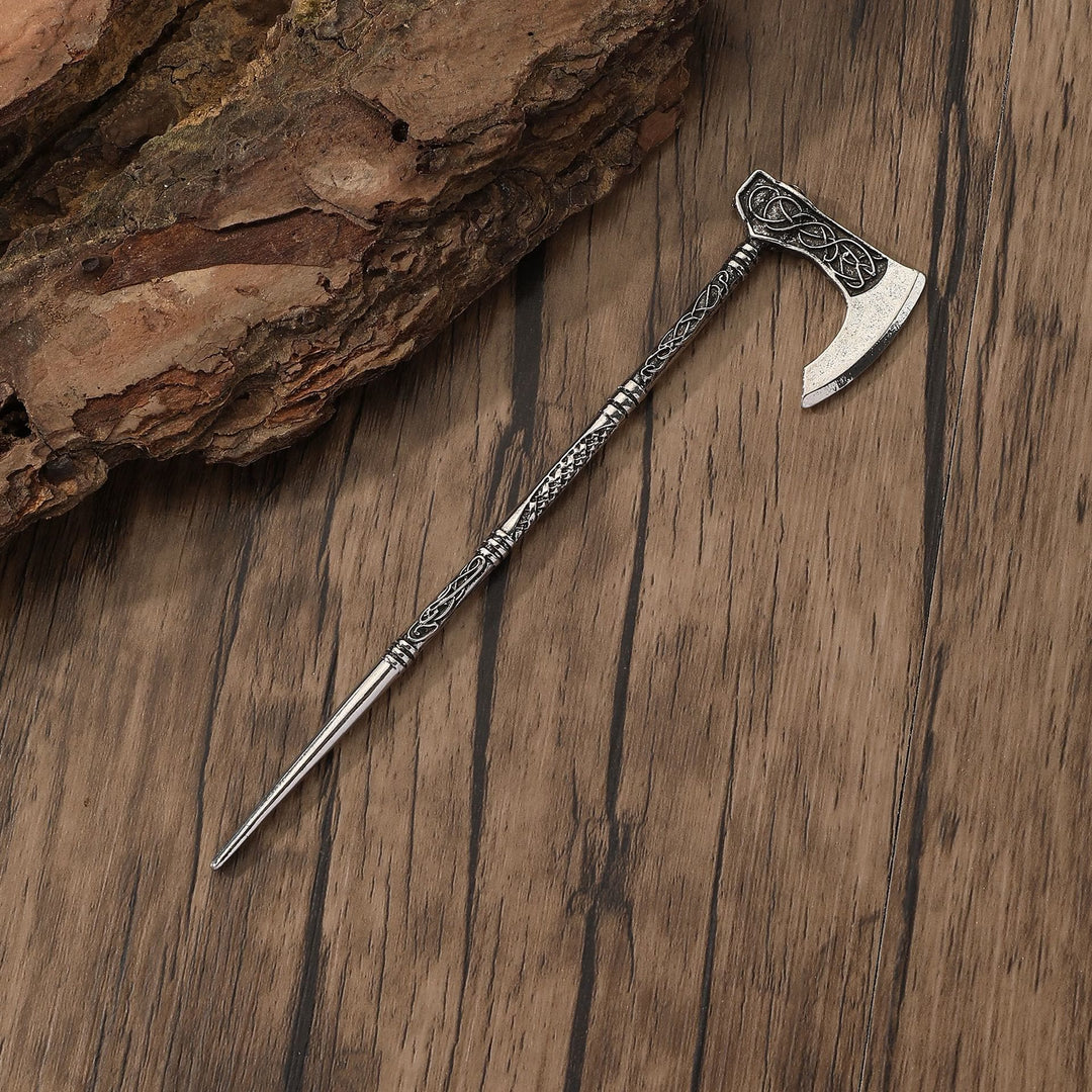 WorldNorse Celtic Knot Viking Axe Hairpin - image 2