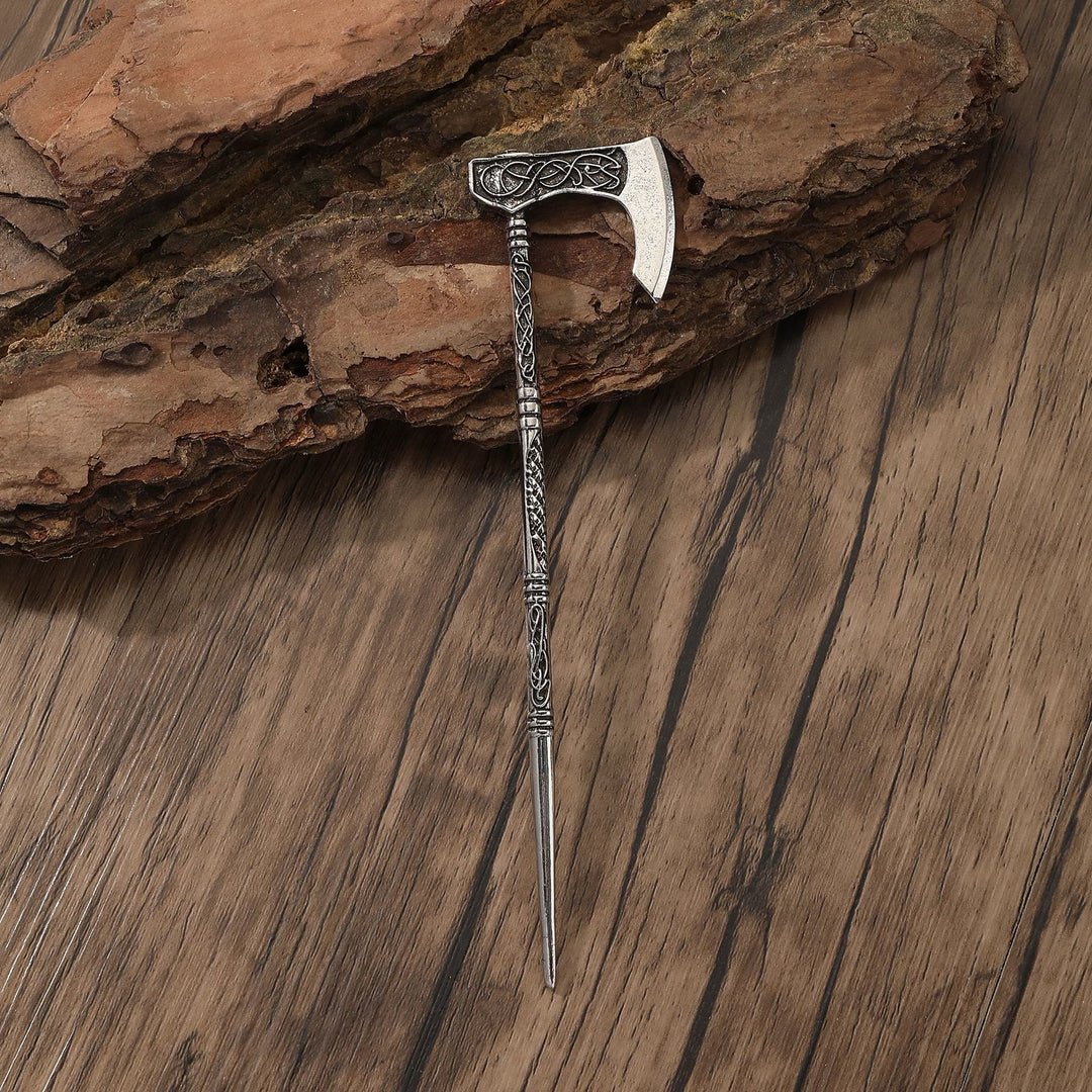 WorldNorse Celtic Knot Viking Axe Hairpin - image 1