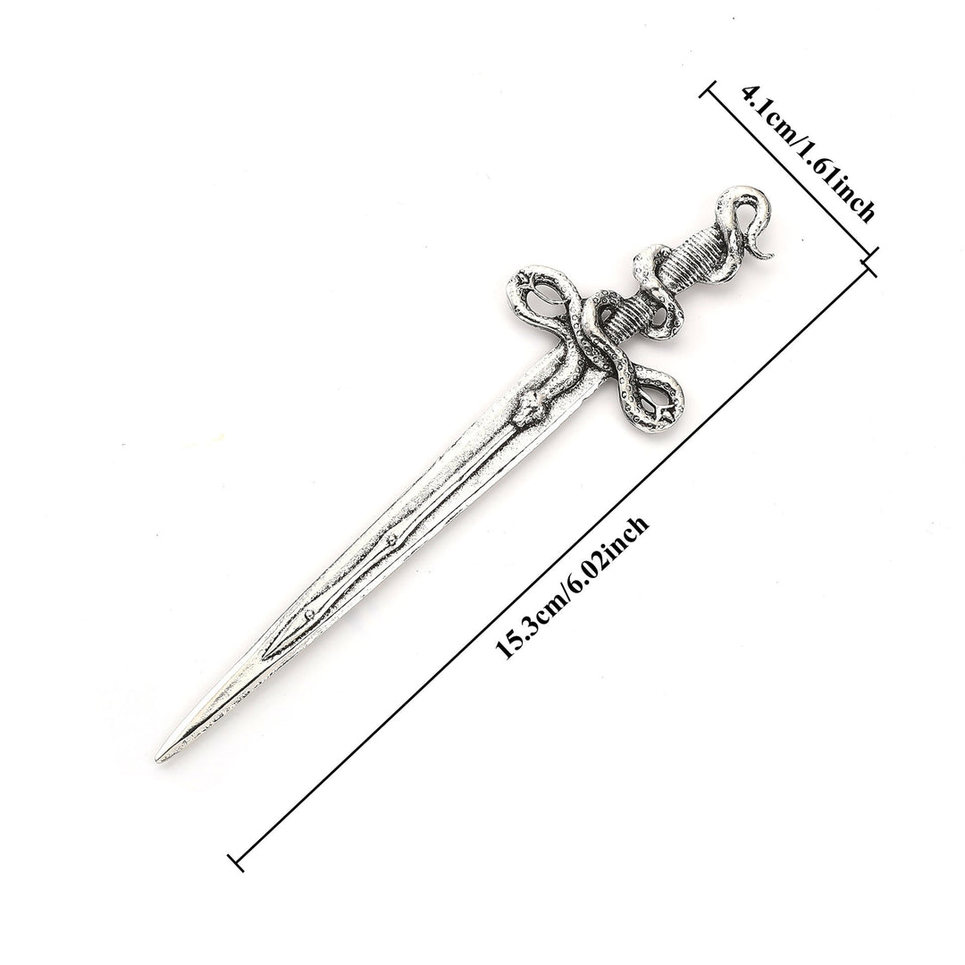 WorldNorse Norse Snake Wrapped Sword Hairpin - image 3