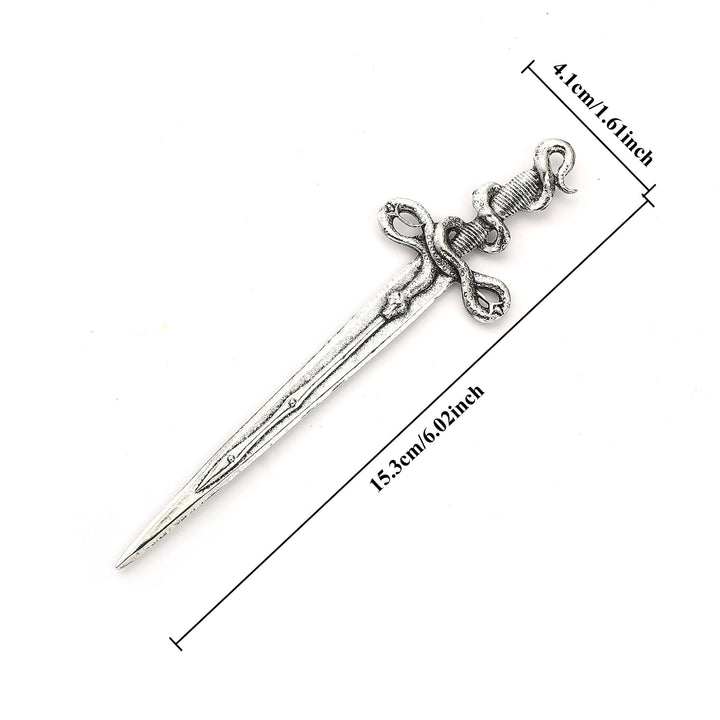WorldNorse Norse Snake Wrapped Sword Hairpin - image 3