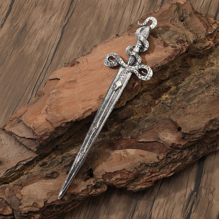 WorldNorse Norse Snake Wrapped Sword Hairpin - Snake - image 0