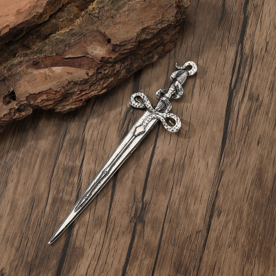 WorldNorse Norse Snake Wrapped Sword Hairpin - image 1