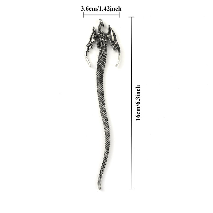 WorldNorse Scaled Winged Dragon Hairpin - image 3