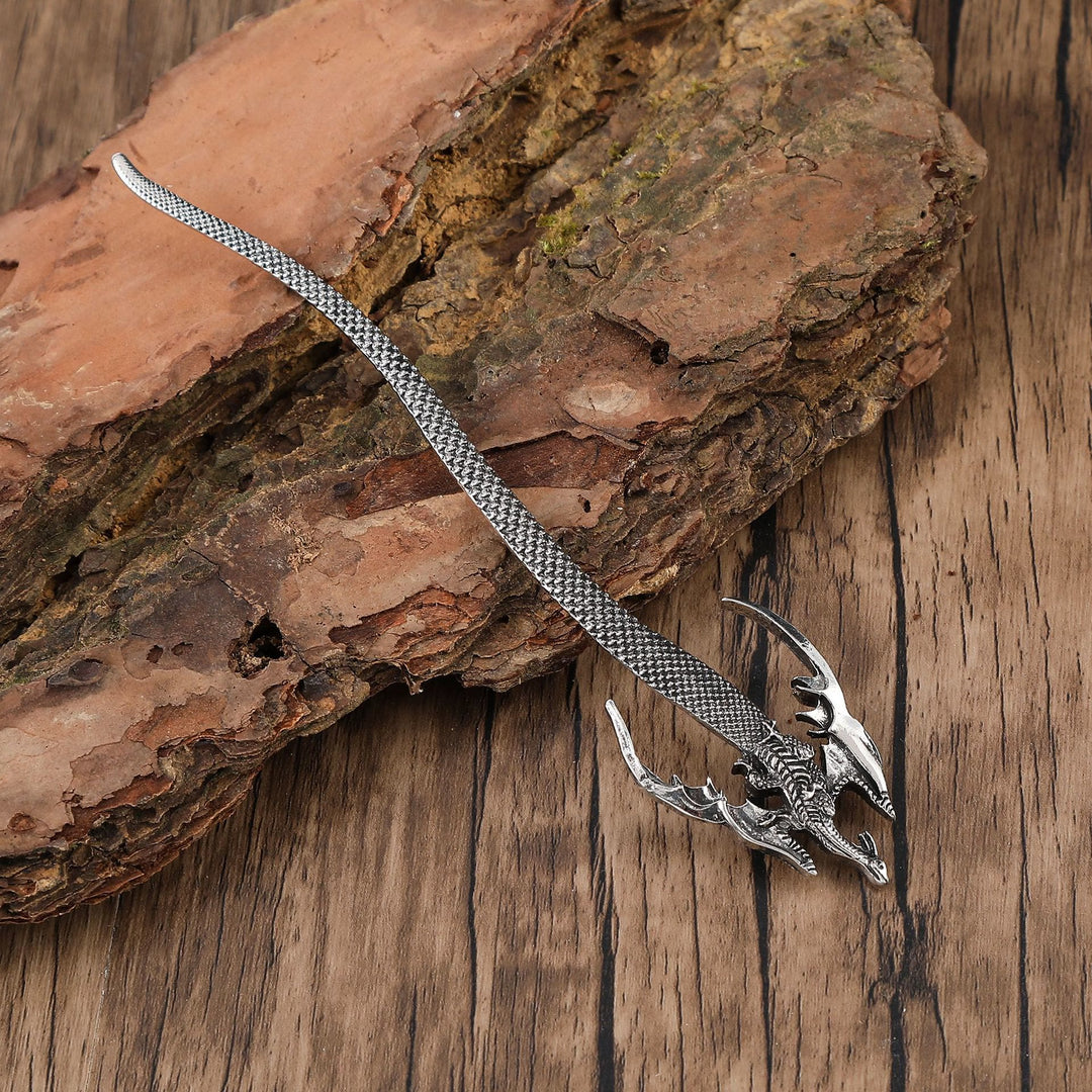 WorldNorse Scaled Winged Dragon Hairpin - image 2