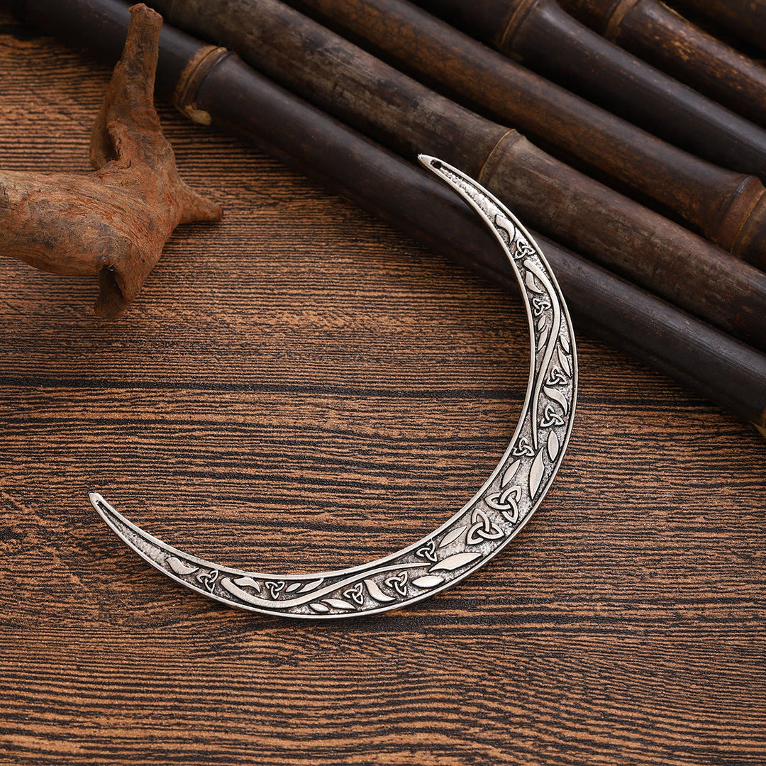 WorldNorse Triquetra Knotwork Crescent Hairpin - image 6