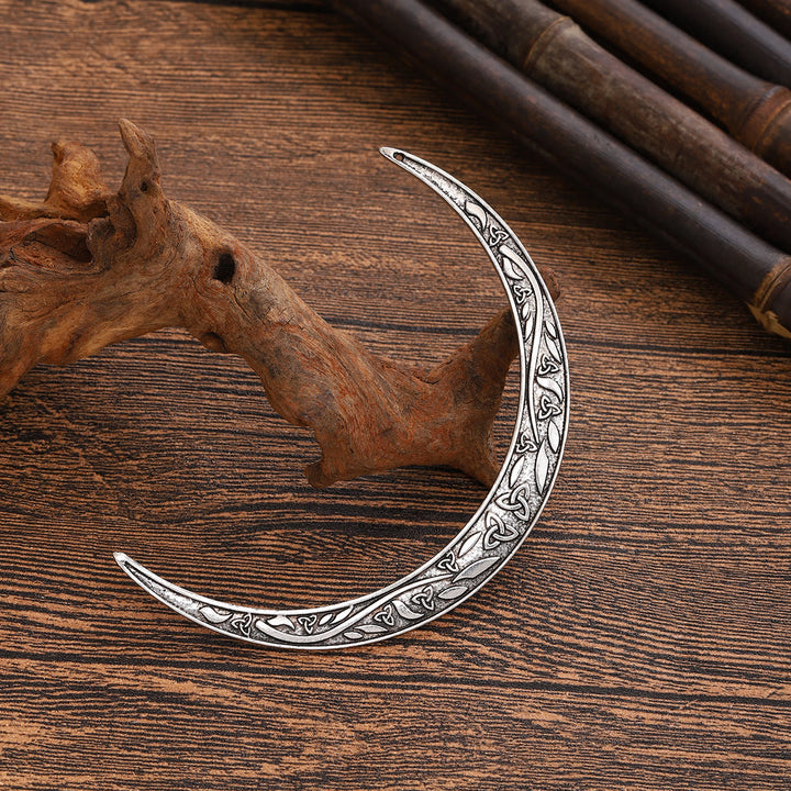 WorldNorse Triquetra Knotwork Crescent Hairpin - Style#2 - image 4