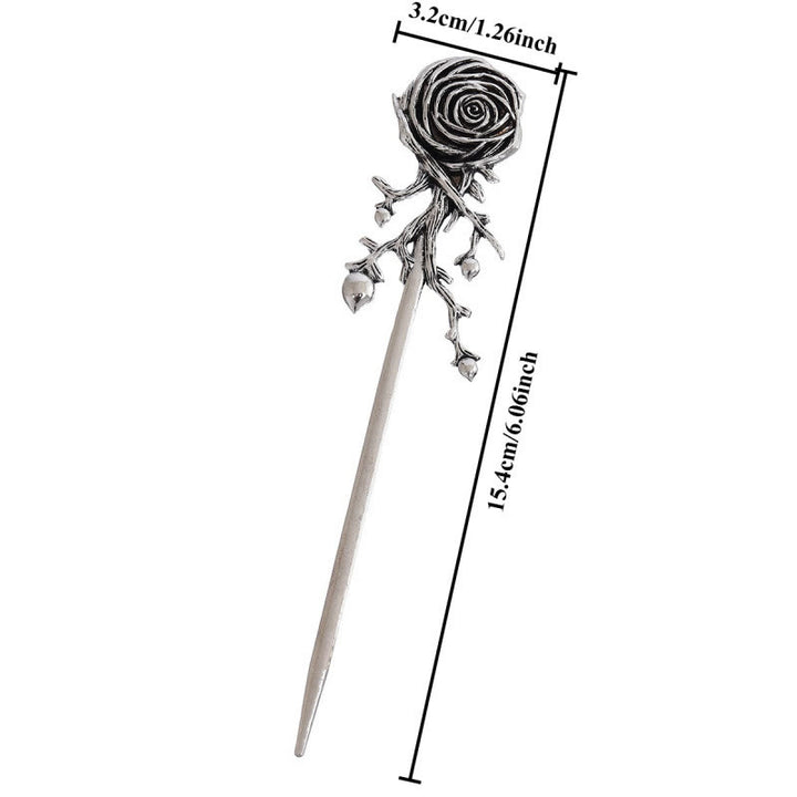 WorldNorse Vintage Rose Twig Hairpin - image 3