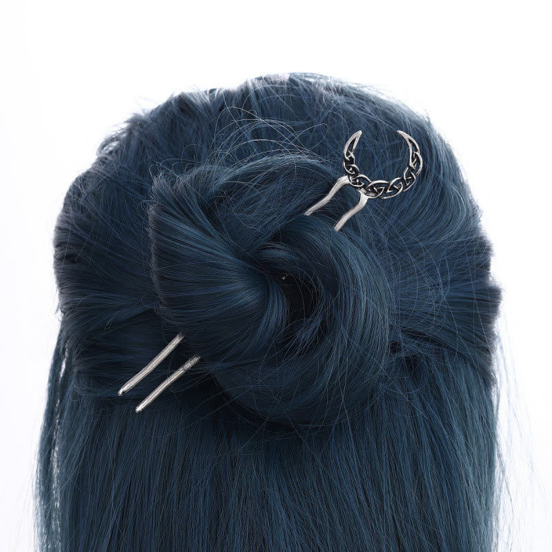 WorldNorse Celtic Knot Moon Hairpin - image 1