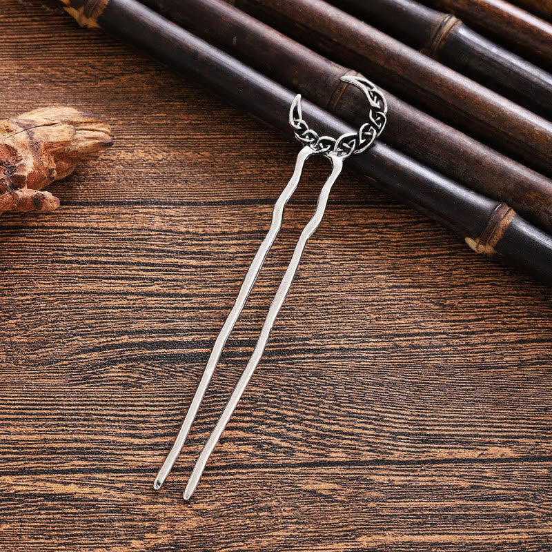 WorldNorse Celtic Knot Moon Hairpin - image 2