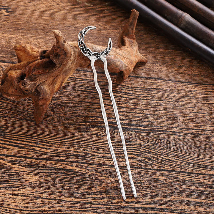 WorldNorse Celtic Knot Moon Hairpin - Style#1 - image 0