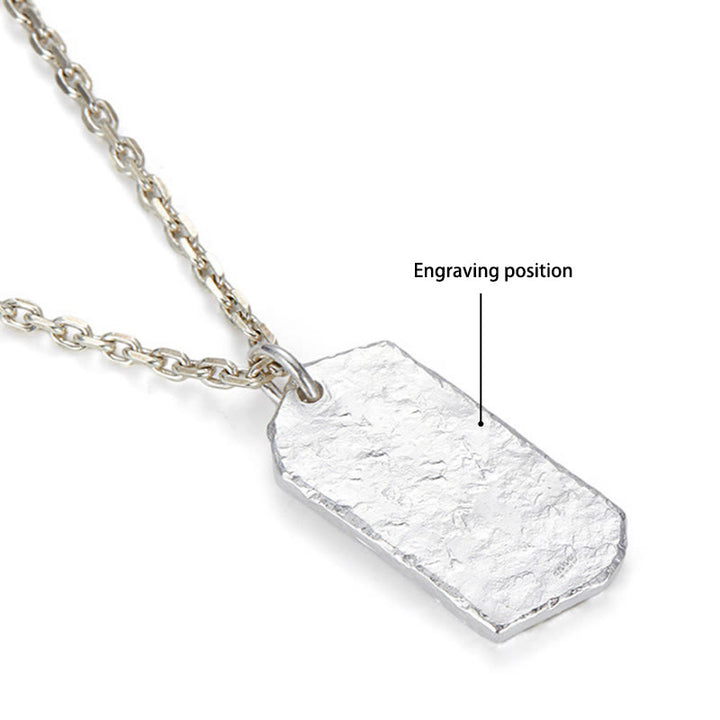 WorldNorse Handcrafted 999 Silver Textured Lightning Necklace - With Chain - YES PLEASE - image 4