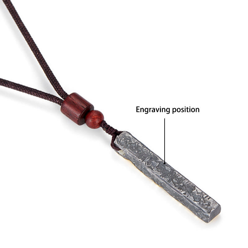 WorldNorse Handcrafted 999 Gold Gilded Lava Texture Wood Bead Necklace - With Chain - YES PLEASE - image 5