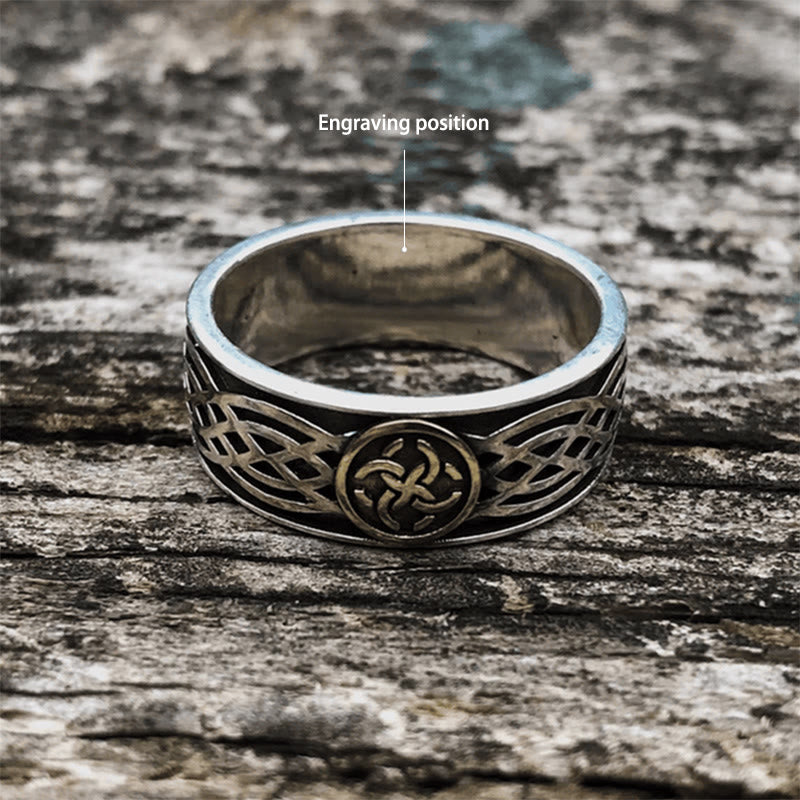 WorldNorse Handcrafted 925 Silver Celtic Amulet Ring - US 14 - YES PLEASE - image 2