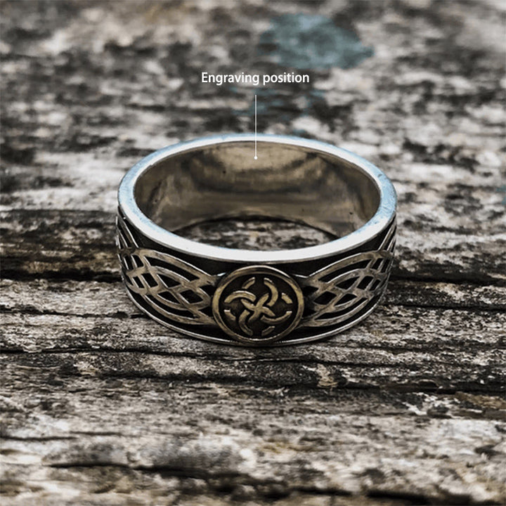 WorldNorse Handcrafted 925 Silver Celtic Amulet Ring - US 14 - YES PLEASE - image 2