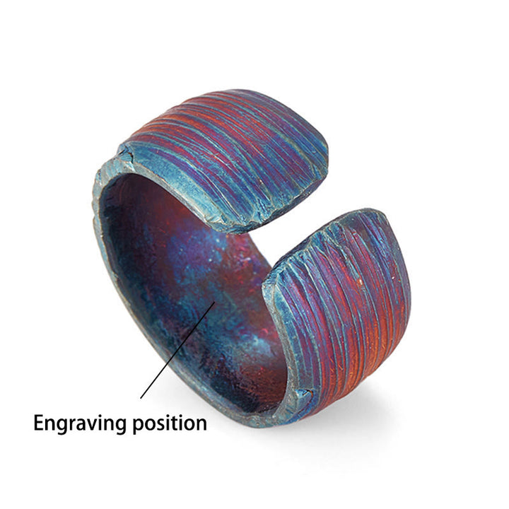 WorldNorse Handcrafted 999 Gold Artisan Iridescent Streaked Ring - Inner Circumference 62.5-65 cm - YES PLEASE - image 5