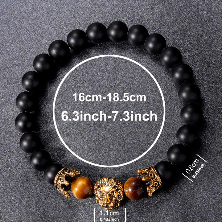 FREE Today: Golden Lion Head Tiger's Eye Beaded Bracelet - image 3