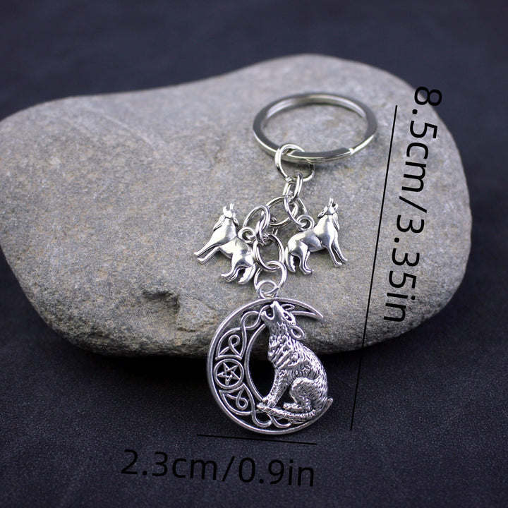 FREE Today: Wolf Howling Crescent Moon Keychain - image 4