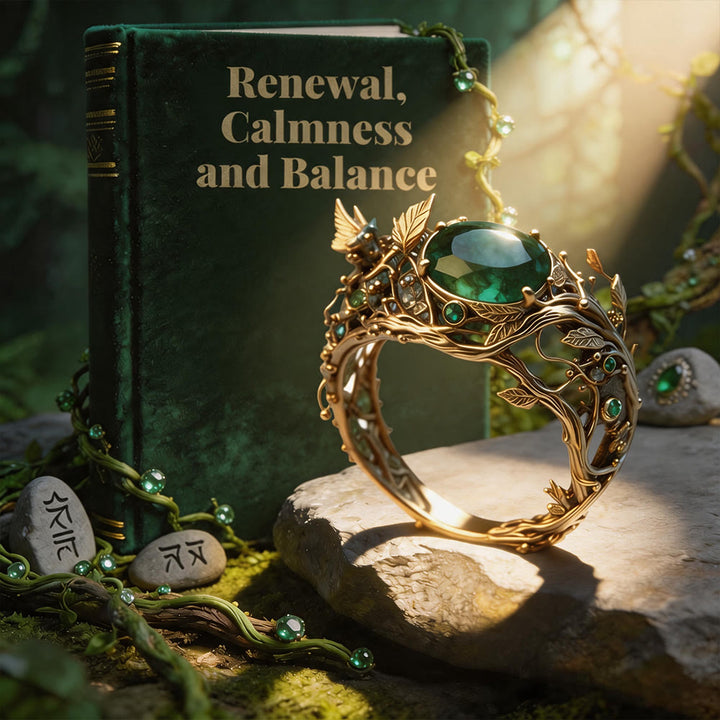 FREE Today: Elven Woodland Vine Emerald Ring - image 4