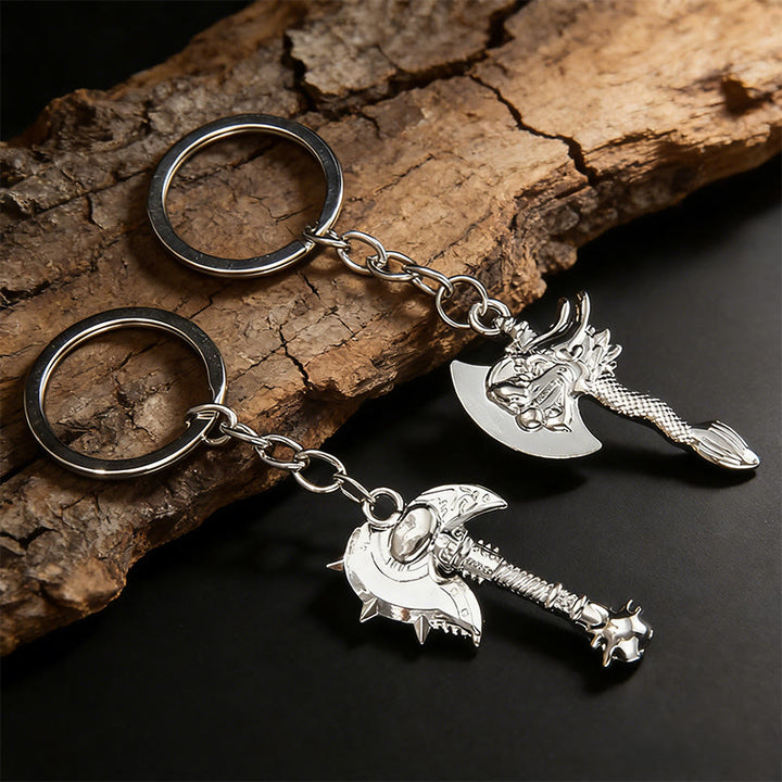 WorldNorse Assorted Carved Viking Axe Keychain - image 8
