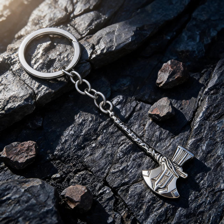 WorldNorse Wrapped Handle Viking Axe Keychain - image 2