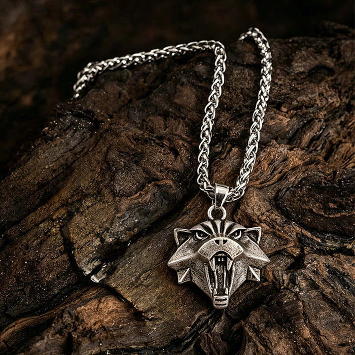 WorldNorse Nordic Wolf Head Necklace - image 2