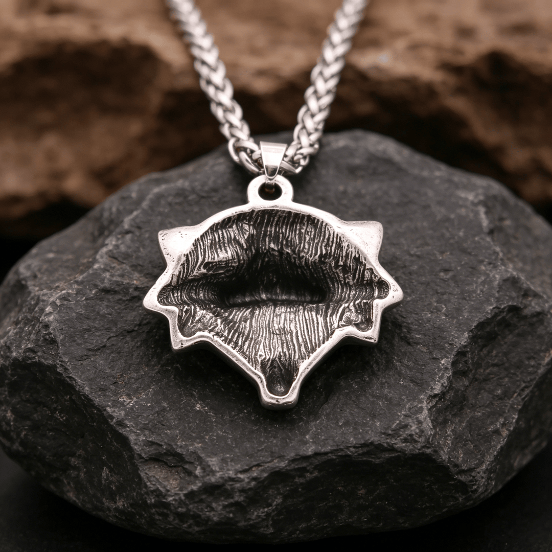 WorldNorse Nordic Wolf Head Necklace - image 3