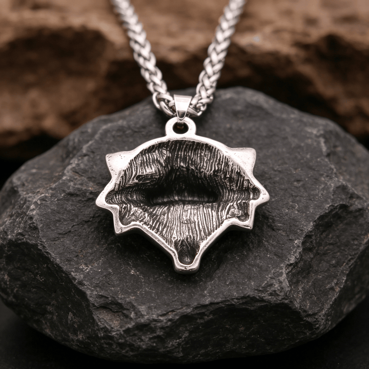 WorldNorse Nordic Wolf Head Necklace - image 3