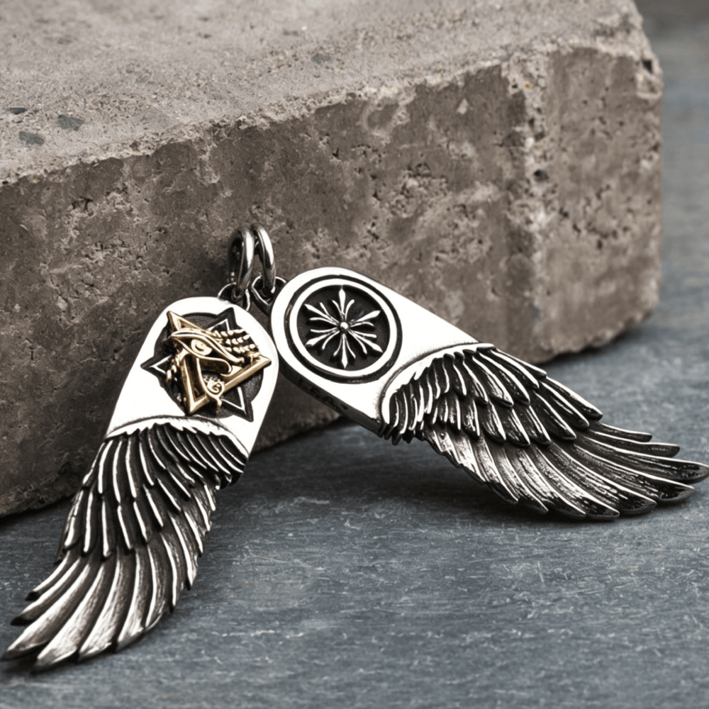 WorldNorse Eye of Horus Wing Necklace - Without Chain - image 1