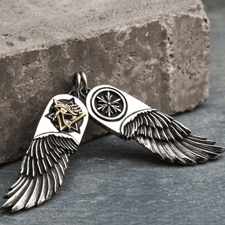 WorldNorse Eye of Horus Wing Necklace - Without Chain - image 1