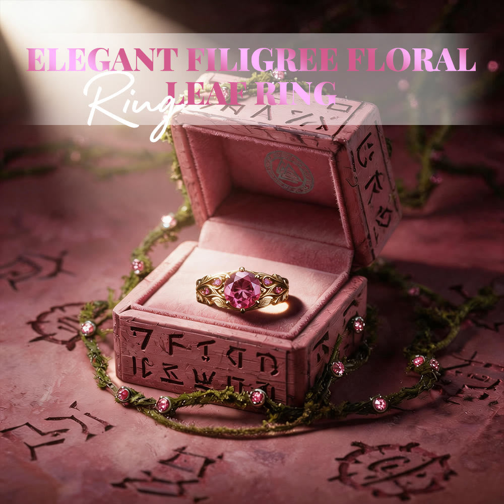 FREE Today: Elegant Filigree Floral Leaf Ring - image 2