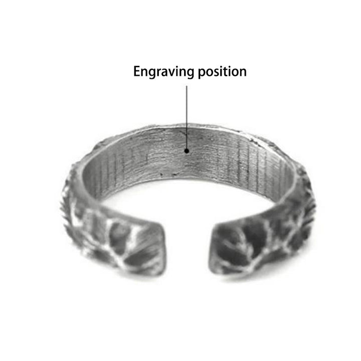 WorldNorse Handcrafted 999 Silver Antiqued Mountain Ridge Ring - Large - YES PLEASE - image 4