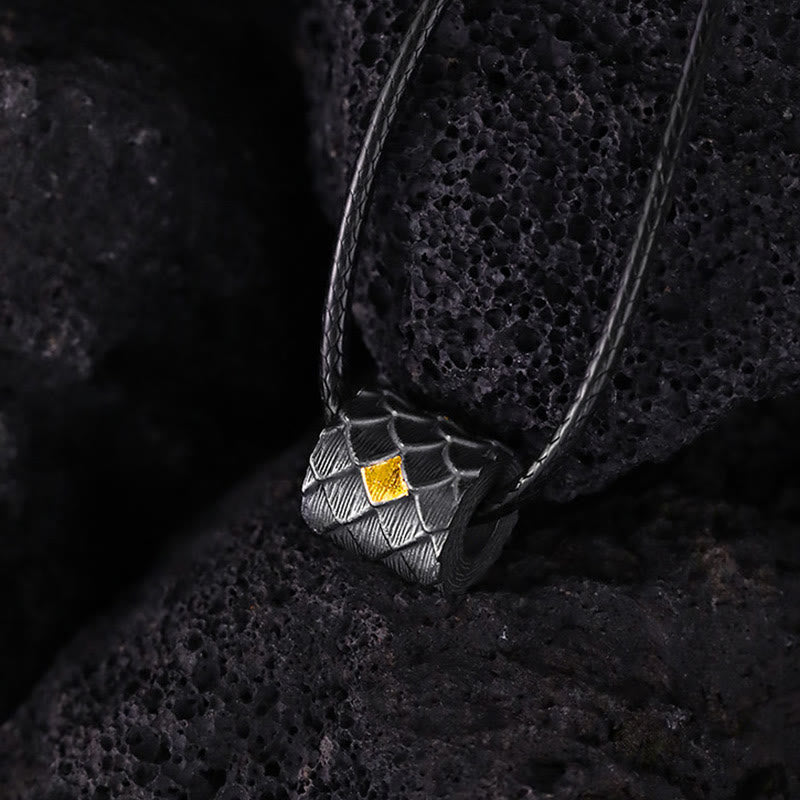 WorldNorse Handcrafted 999 Silver Dragon Scale Barrel Bead Necklace - image 5