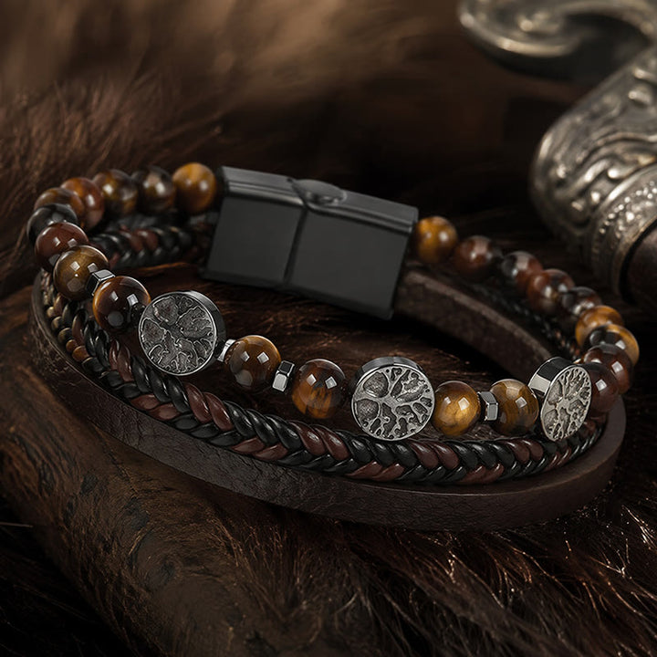 FREE Today: Viking Yggdrasil Multi-Layer Stack Bracelet - image 3