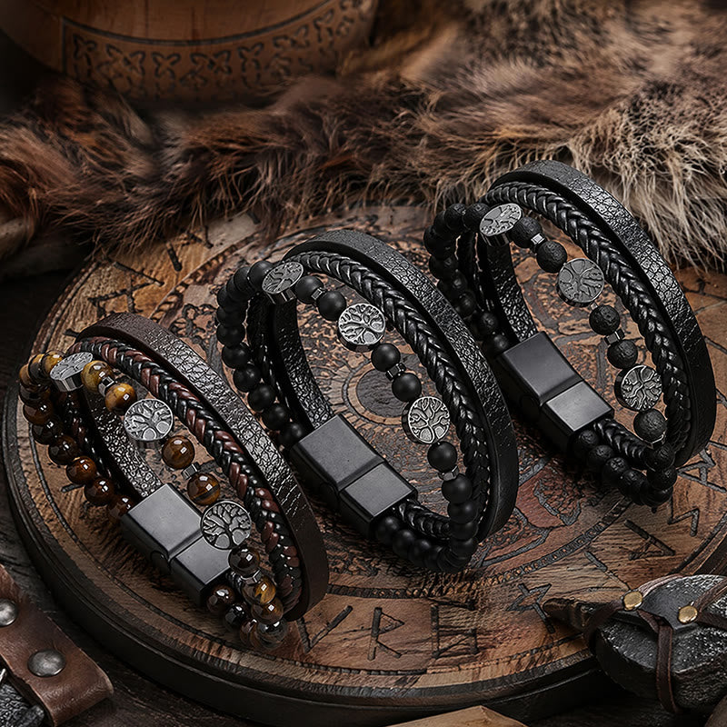 FREE Today: Viking Yggdrasil Multi-Layer Stack Bracelet - image 0