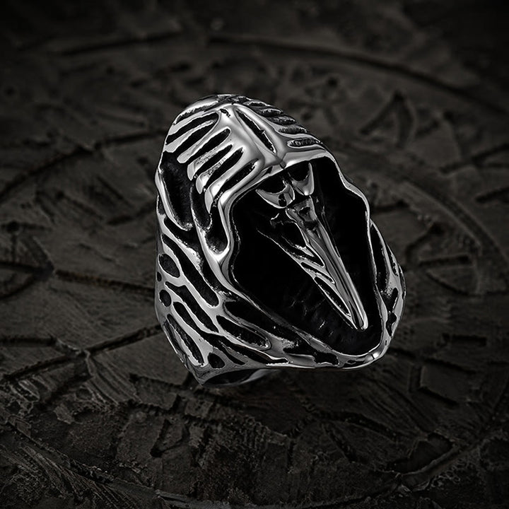 FREE Today: Midnight Cloak Raven Skull Viking Ring - image 4