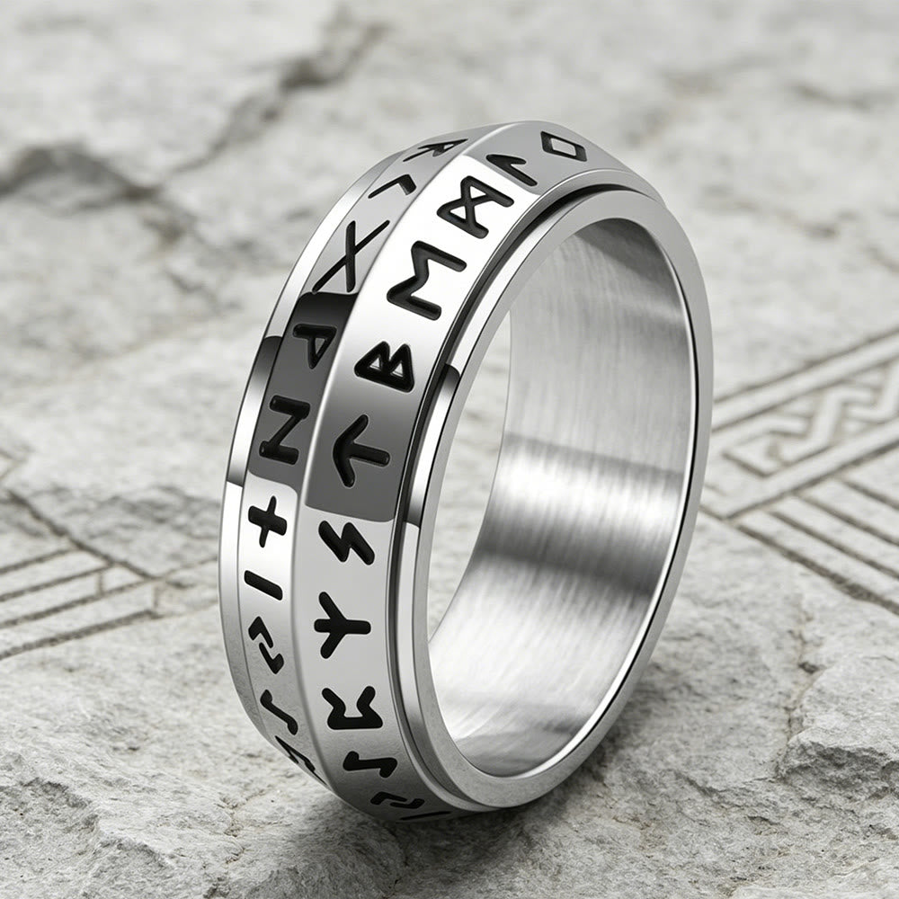 FREE Today: A Unique Gift for Anxiety Relief- Viking Rune Rotating Ring - image 2