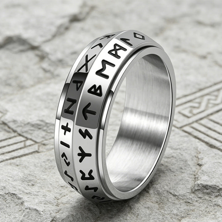 FREE Today: A Unique Gift for Anxiety Relief- Viking Rune Rotating Ring - image 2