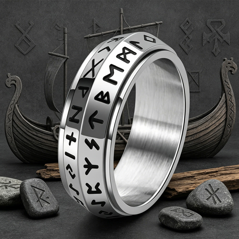 FREE Today: A Unique Gift for Anxiety Relief- Viking Rune Rotating Ring - image 3