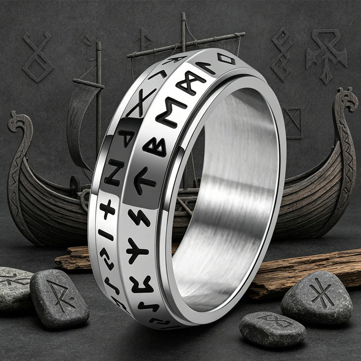FREE Today: A Unique Gift for Anxiety Relief- Viking Rune Rotating Ring - image 3