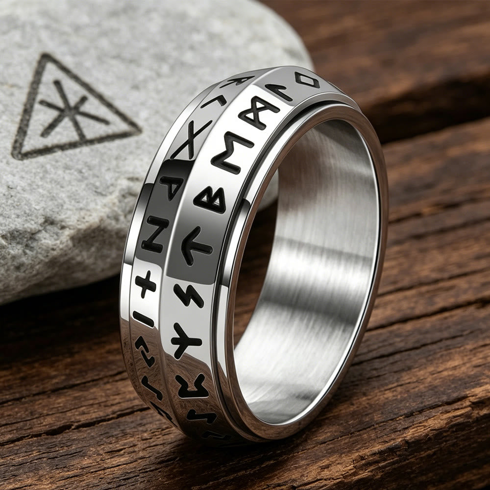 FREE Today: A Unique Gift for Anxiety Relief- Viking Rune Rotating Ring - image 4
