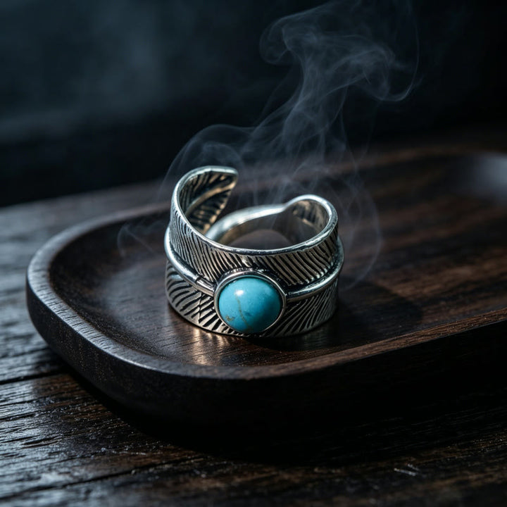 FREE Today: Flying Dragon Design Coiling Double-Layer Ring - Turquoise#10 - image 18