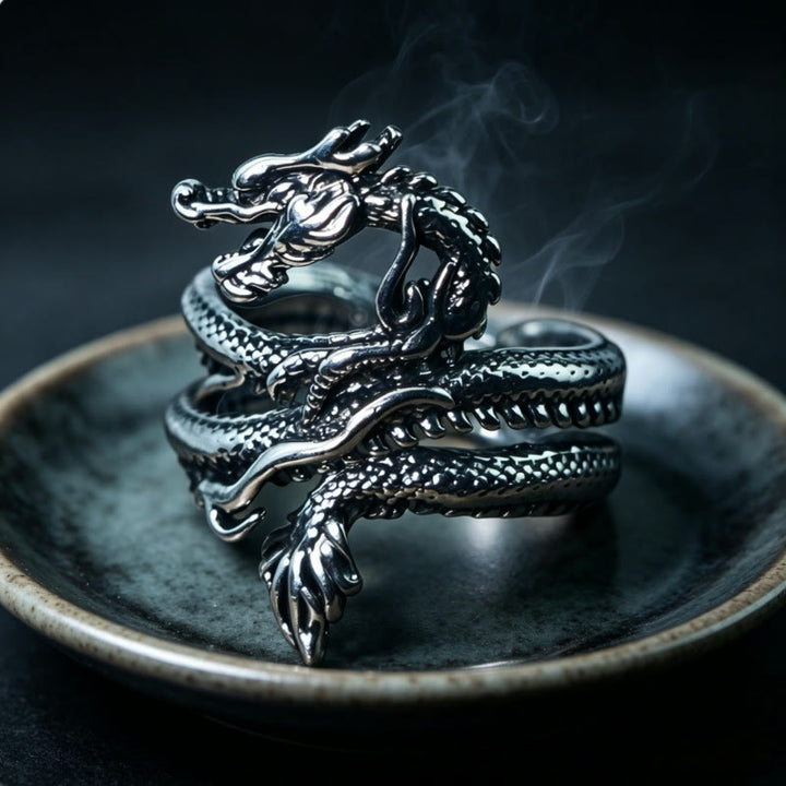 FREE Today: Flying Dragon Design Coiling Double-Layer Ring - Flying Dragon - image 0