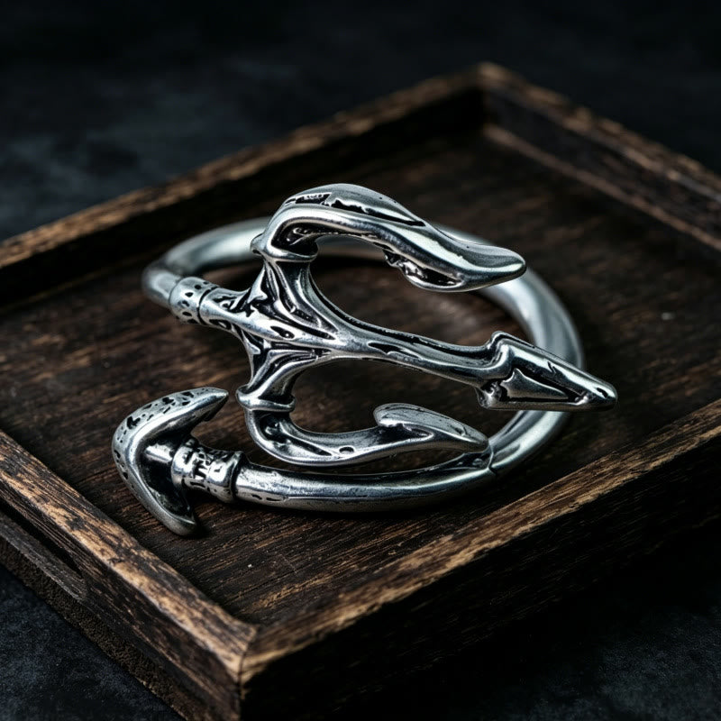 FREE Today: Flying Dragon Design Coiling Double-Layer Ring - Trident - image 5