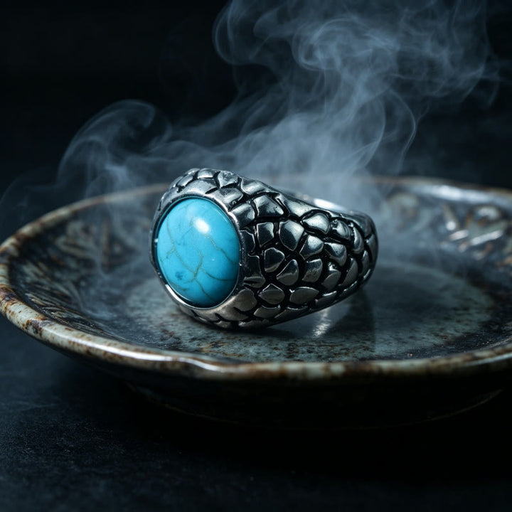 FREE Today: Flying Dragon Design Coiling Double-Layer Ring - Turquoise#1 - image 9