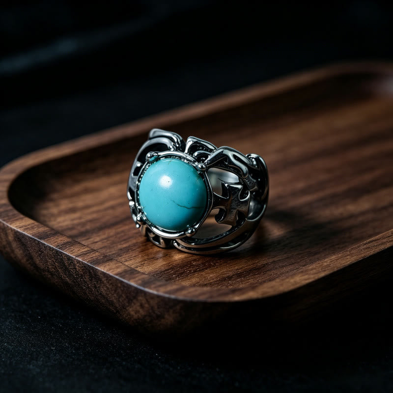 FREE Today: Flying Dragon Design Coiling Double-Layer Ring - Turquoise#5 - image 13