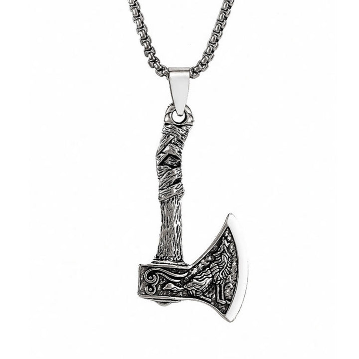 FREE Today: Viking Warrior Axe Pendant Necklace - Single Axe - image 2