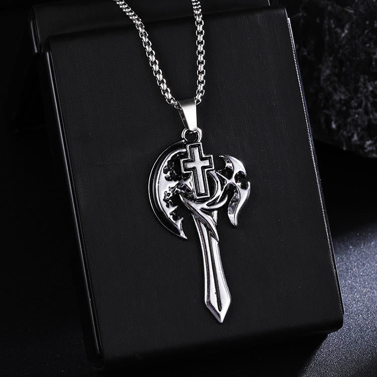 FREE Today: Viking Warrior Axe Pendant Necklace - Axe & Cross - image 3