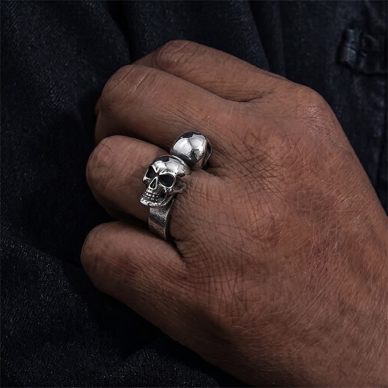 FREE Today: Stainless Steel Mooth Punk Rock Biker Men Cycle Skull Ring - image 9